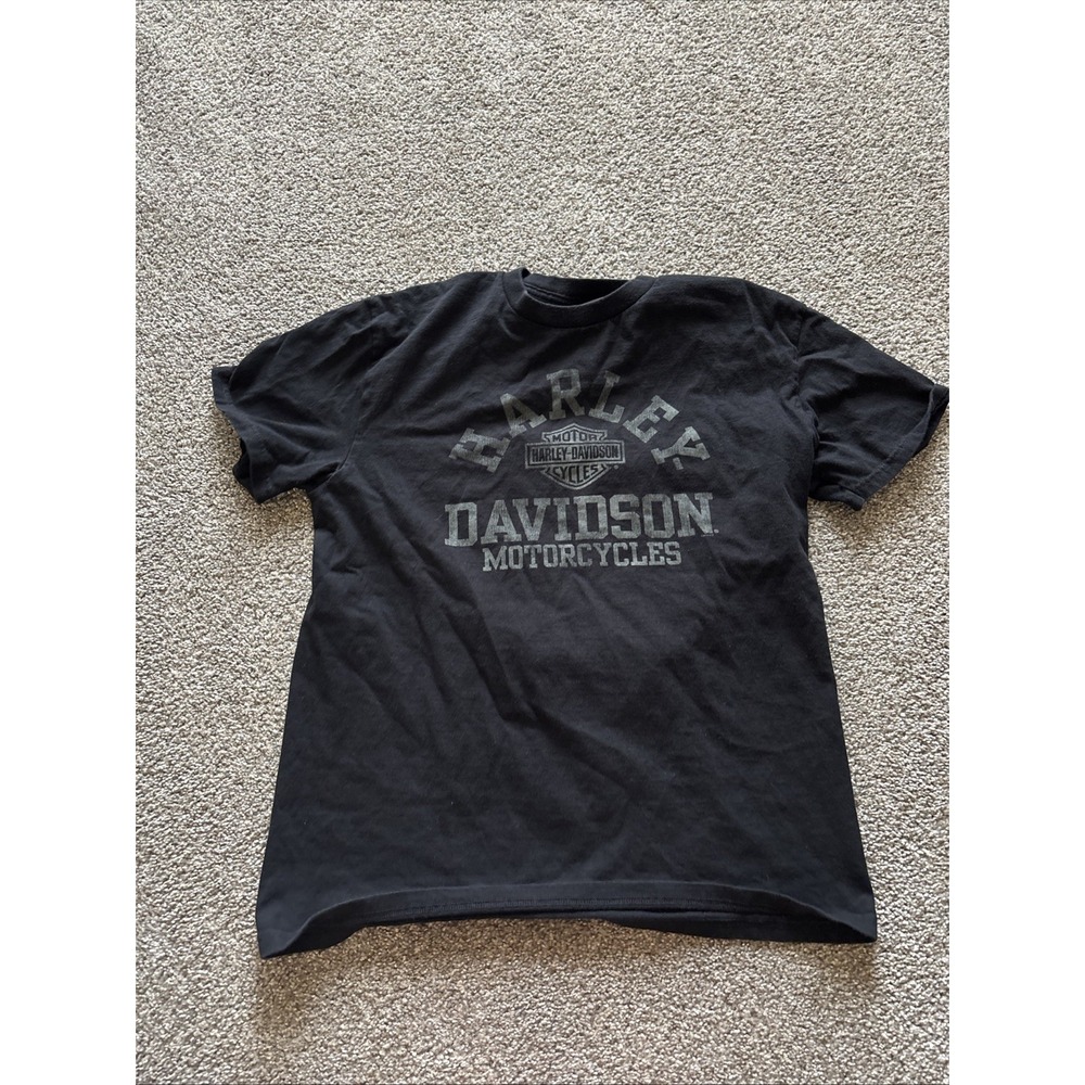 Black Vintage‎ Harley Davidson T-Shirt Size Large
